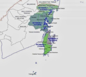 peta dapil Kabupaten kotabaru